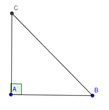 Théorème de Pythagore : figure réalisée avec le logiciel Geogebra - Linda et Ayisha
